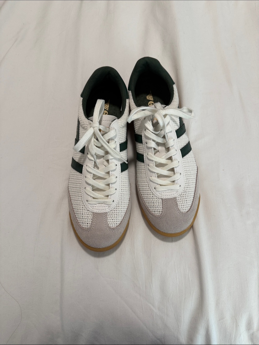 Gola green & white Athletic Sneakers